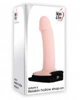 Adam & Eve Soft Hollow Strap On - Flesh