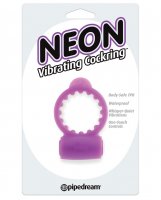 Neon Luv Touch Vibrating Cockring - Purple