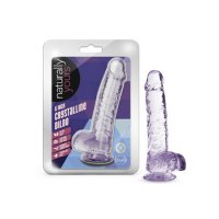 Naturally Yours Crystalline Dildo 6 in. Amethyst