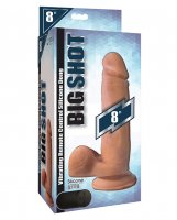 Curve Novelties Big Shot Liquid Silicone 8' Dong w/Balls - Light