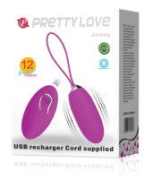 PRETTY LOVE JENNY REMOTE CONTROL BULLET VIBRATOR PURPLE