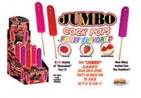 JUMBO FRUIT FLAVORED COCK POPS CHERRY