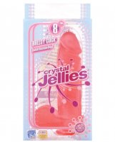 Crystal Jellies 8' Ballsy Cock - Pink