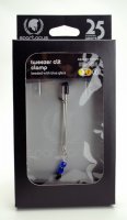 TWEEZER CLIT CLAMP W/BLUE BEADS