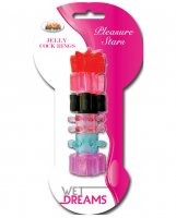 Wet Dreams Pleasure Stars Jelly Cock Rings (6 Pack)