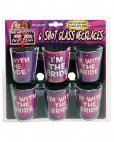 Bachelorette Shot Glass Necklaces - Asst. Pack of 6