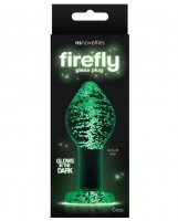 Firefly Clear Glass Plug Large - Glow