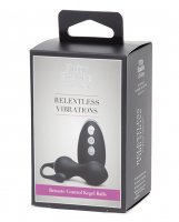 Fifty Shades of Grey Relentless Vibrations Remote Control Kegel Balls - Black