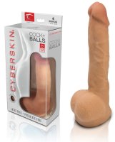 CyberSkin Cyber Cock w/Balls Medium - Flesh