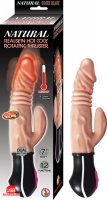 NATURAL REALSKIN HOT COCK ROTATING THRUSTER