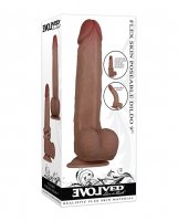 Evolved Flexskin Poseable Dildo 9' - Dark