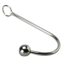 MASTER SERIES HOOKED STAINLESS STEEL ANAL HOOK