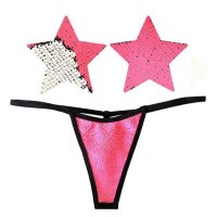 Neva Nude Pasty/G-String Set Blacklight