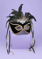 HALF MASK KARNEVAL BLACK