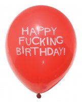 11' Happy Fucking Birthday Balloons - Bag of 8