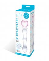 Glas 8' Sweetheart Glass Dildo - Pink/Clear