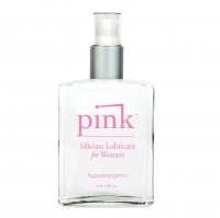 PINK SILICONE LUBE4 OZ GLASS BOTTLE