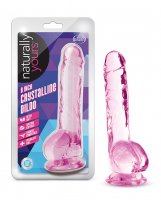 Blush Naturally Yours 8' Crystalline Dildo - Rose