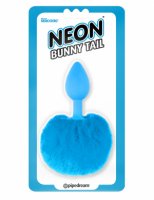 NEON BUNNY TAIL BLUE