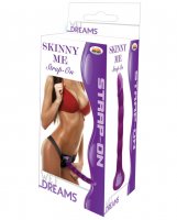 Wet Dreams Skinny Me 7' Strap on w/Harness - Purple