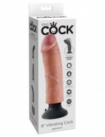 KING COCK 8IN COCK FLESH VIBRATING