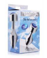 BootySparks Weighted Blue Gem Anal Plug - Large