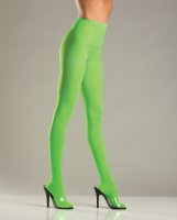 Opaque Nylon Pantyhose Green QN