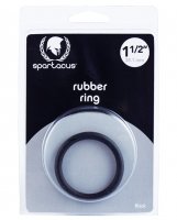 Spartacus 1.5' Rubber Cock Ring - Black