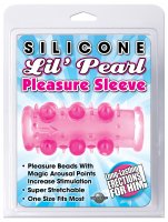 (D) SILICONE LIL PEARL PLEASUR SLEEVE-PINK
