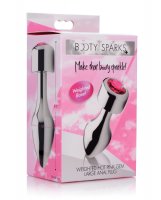 BootySparks Weighted Pink Gem Anal Plug - Large