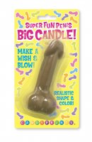 SUPER FUN BIG CANDLE BROWN