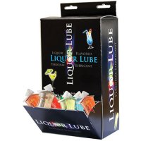 Liquor Lube- 7 Assorted Flavors (Counter Display of 50 10ml Pillow Packs)