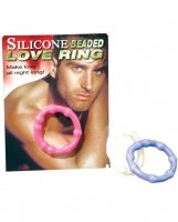 Silicone Beaded Love Ring - Clear