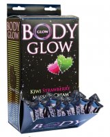 Body Glow Massage Cream - 10 ml Pillow Kiwi/Strawberry Display of 50