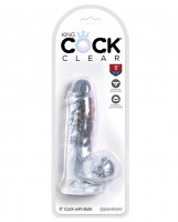 King Cock Clear 5' Cock w/Balls