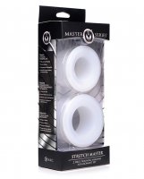 Master Series Stretch Master Ass Grommet - White Set of 2