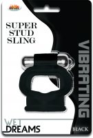 WET DREAMS SUPER STUD SLING BLACK