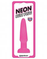 Neon Luv Touch Butt Plug - Pink