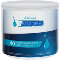 PARADISE SLIM FIT CONDOMS 40PC BOWL