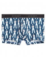 2XIST Graphic Micro 1 No Show Trunk Sailor Man Vintage Blue MD