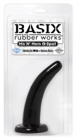 BASIX RUBBER WORKS 4.5IN HIS & HER BUTT PLUG BLACK