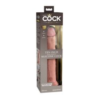 King Cock Elite Silicone Dual-Density Cock 10 in. Light