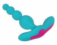 FemmeFunn Beads 20 Function Bendable Memory Function USB Rechargeable Silicone Waterproof Turquoise