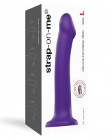 DISCONTINUED =Strap On Me Silicone Bendable Dildo Large - Purple
