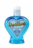 (D) LIQUID LOVE WARMING MASSAG LOTION COOL BLUE RASP.