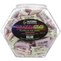 Naughty Glo Glow In The Dark Massage Cream Assorted Scents 15ml Pillow Packs (Bowl of 72)