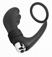 MASTER SERIES PROSTATIC PLAY NOVA PROSTATE MASSAGER & COCK RING (Out Beg Dec)