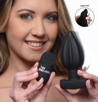 ASS THUMPERS THE ASSTERISK 10X RIBBED ANAL PLUG W/ REMOTE