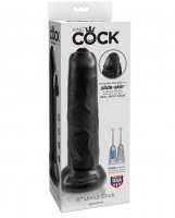 King Cock 9' Uncut Dildo - Black