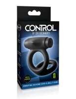 SIR RICHARD'S CONTROL SILICONE COCK& BALL VIBRATING C RING